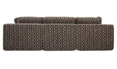 Cates Navy Brown Modular Sofa - Ornate Home