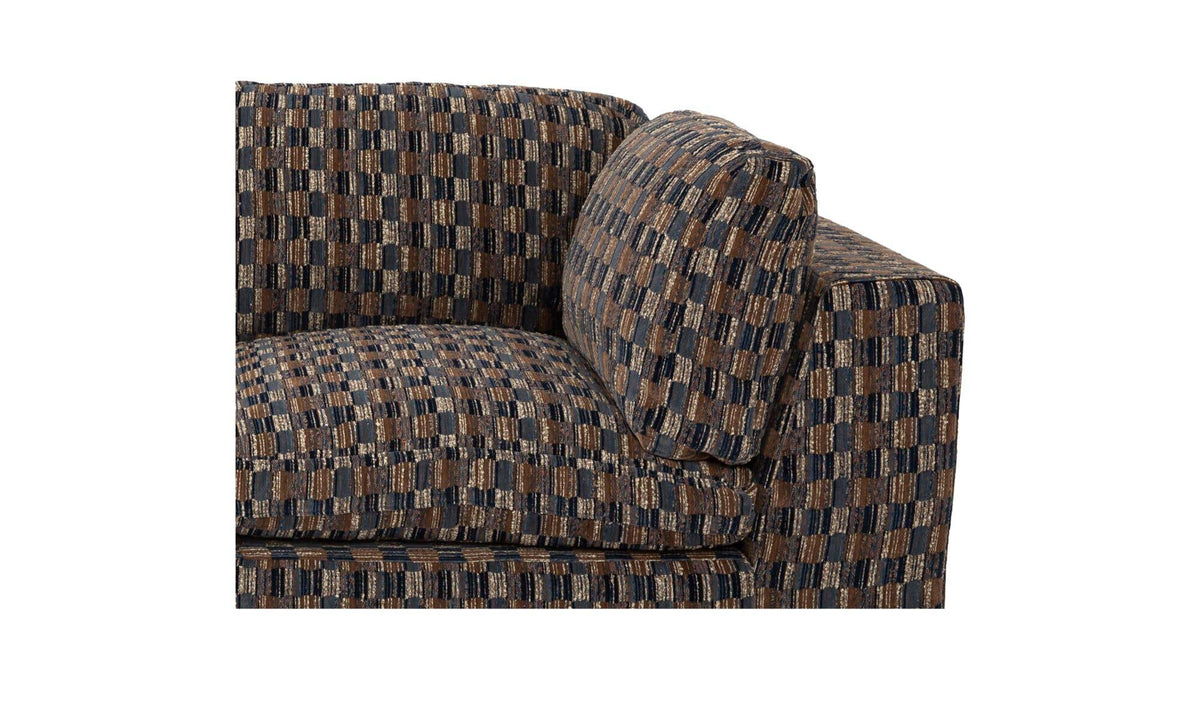 Cates Navy Brown Modular Sofa - Ornate Home