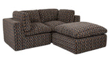 Cates Navy Brown Nook Modular Sectional - Ornate Home