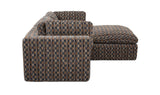 Cates Navy Brown Nook Modular Sectional - Ornate Home
