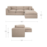 Cates Pebble Lounge Modular Sectional - Ornate Home