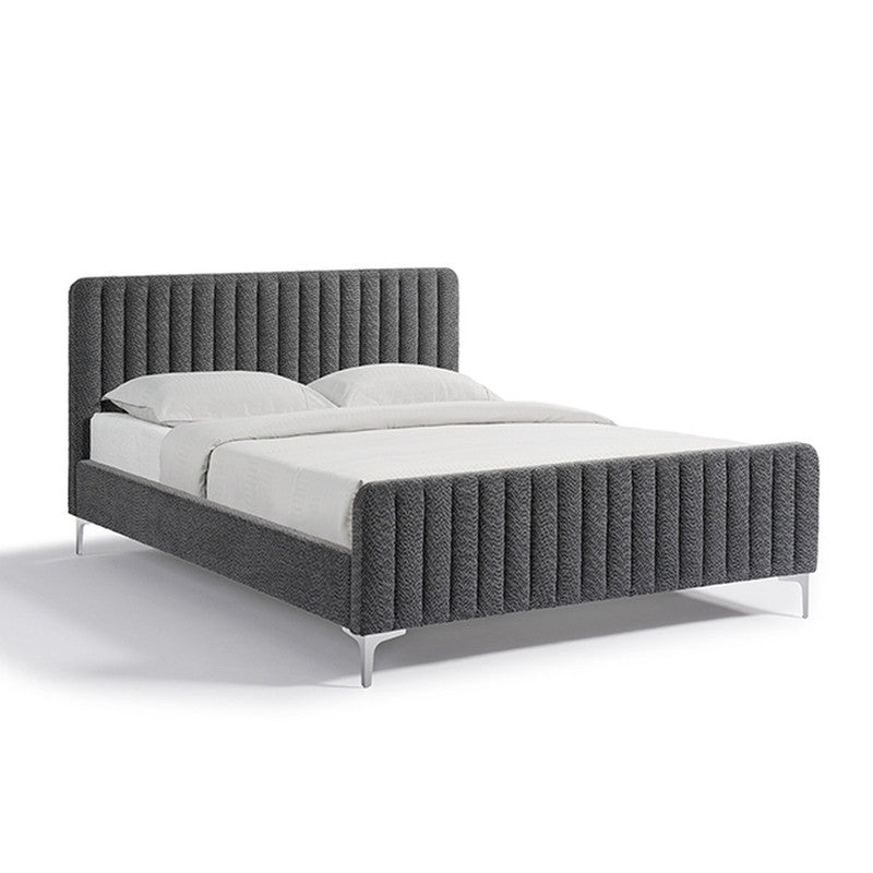 Catkin Dark Gray Queen Bed - Ornate Home