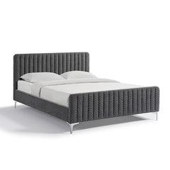 Catkin Dark Gray Queen Bed - Ornate Home