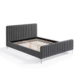 Catkin Dark Gray Queen Bed - Ornate Home