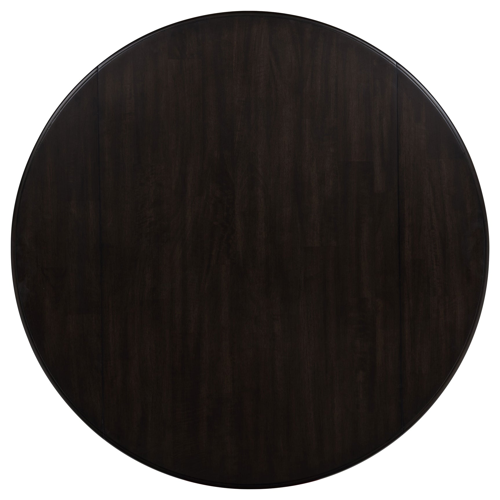 Catley Dark Coffee 5-piece Round Drop Leaf Dining Table Set - Ornate Home