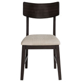 Catley Dark Coffee 5-piece Round Drop Leaf Dining Table Set - Ornate Home