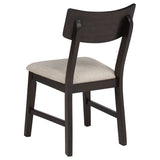 Catley Dark Coffee 5-piece Round Drop Leaf Dining Table Set - Ornate Home