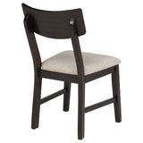 Catley Dark Coffee 5-piece Round Drop Leaf Dining Table Set - Ornate Home