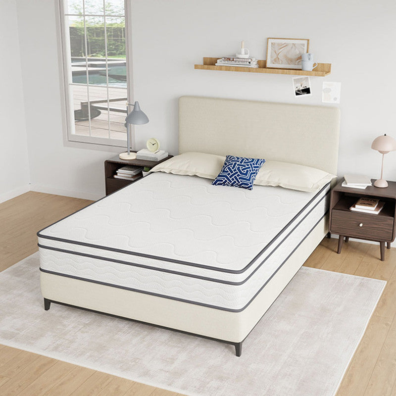 Catmint White/Gray 10" Full Innerspring Mattress - Ornate Home