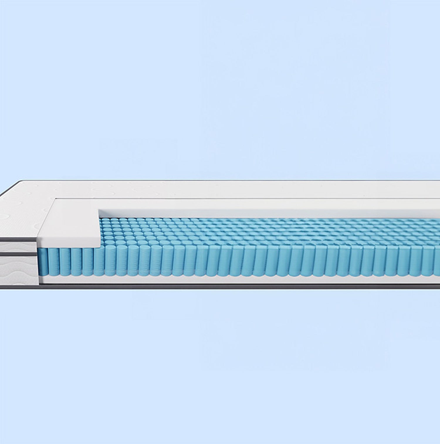Catmint White/Gray 12" Full Innerspring Mattress - Ornate Home