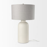 Cato Cream/White Base Table Lamp - Ornate Home