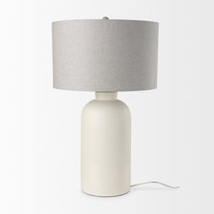 Cato Cream/White Base Table Lamp - Ornate Home