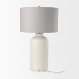 Cato Cream/White Base Table Lamp - Ornate Home