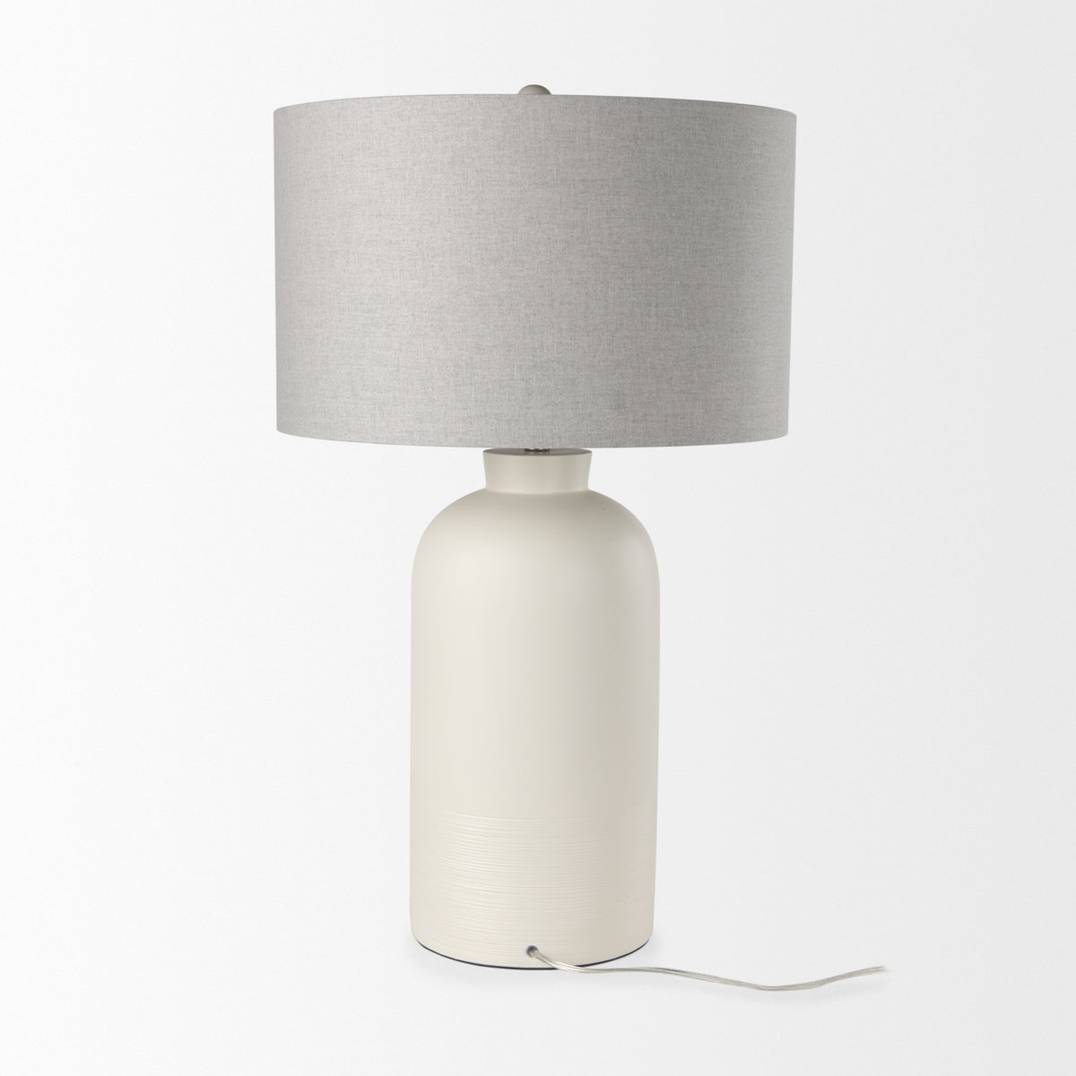 Cato Cream/White Base Table Lamp - Ornate Home