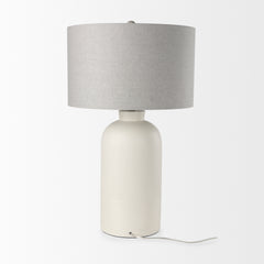 Cato Cream/White Base Table Lamp - Ornate Home