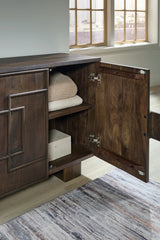 Cato Dark Brown Accent Cabinet (Online Special Price) - Ornate Home