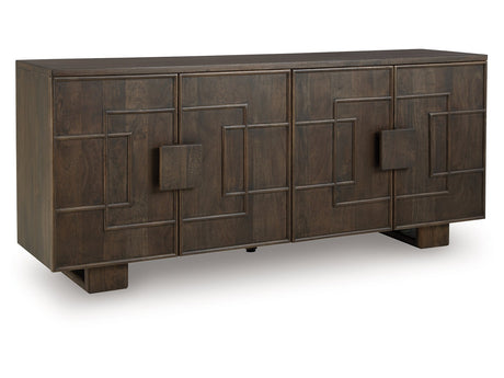 Cato Dark Brown Accent Cabinet - Ornate Home