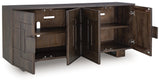 Cato Dark Brown Accent Cabinet - Ornate Home