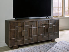 Cato Dark Brown Accent Cabinet - Ornate Home