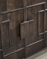 Cato Dark Brown Accent Cabinet - Ornate Home