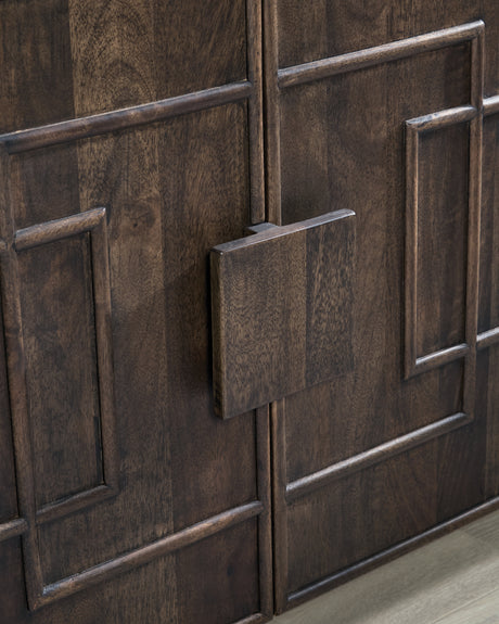 Cato Dark Brown Accent Cabinet - Ornate Home