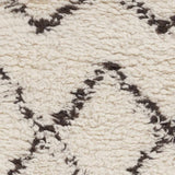 Catoosa White/Black Trellis Wool Rug - Clearance - Ornate Home