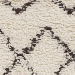 Catoosa White/Black Trellis Wool Rug - Clearance - Ornate Home