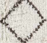 Catoosa White/Black Trellis Wool Rug - Clearance - Ornate Home
