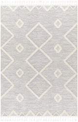 Cauldwell High/Low Pile Rug with Tassels - Clearance - Ornate Home