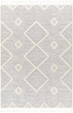 Cauldwell High/Low Pile Rug with Tassels - Clearance - Ornate Home