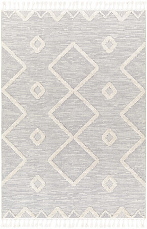 Cauldwell High/Low Pile Rug with Tassels - Clearance - Ornate Home