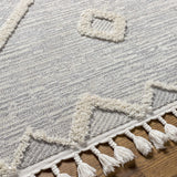 Cauldwell High/Low Pile Rug with Tassels - Clearance - Ornate Home