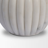 Cava White Ribbed Marble Mortar & Pestle - Ornate Home
