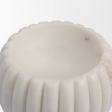 Cava White Ribbed Marble Mortar & Pestle - Ornate Home