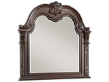 Cavalier Dark Cherry Bedroom Mirror - Ornate Home
