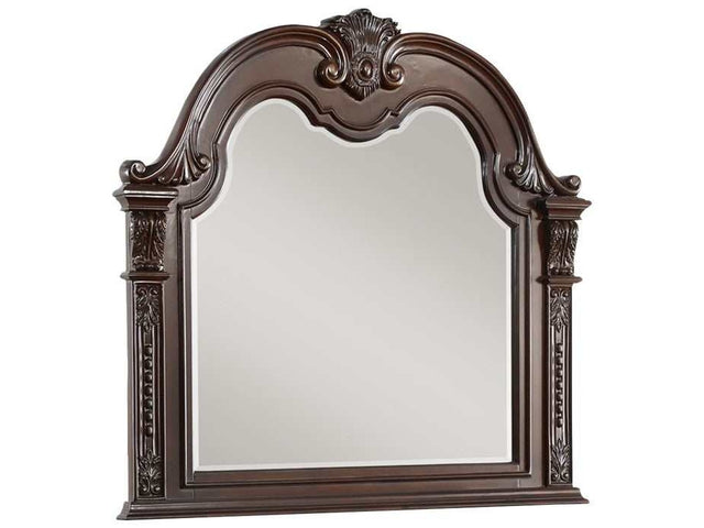 Cavalier Dark Cherry Bedroom Mirror - Ornate Home