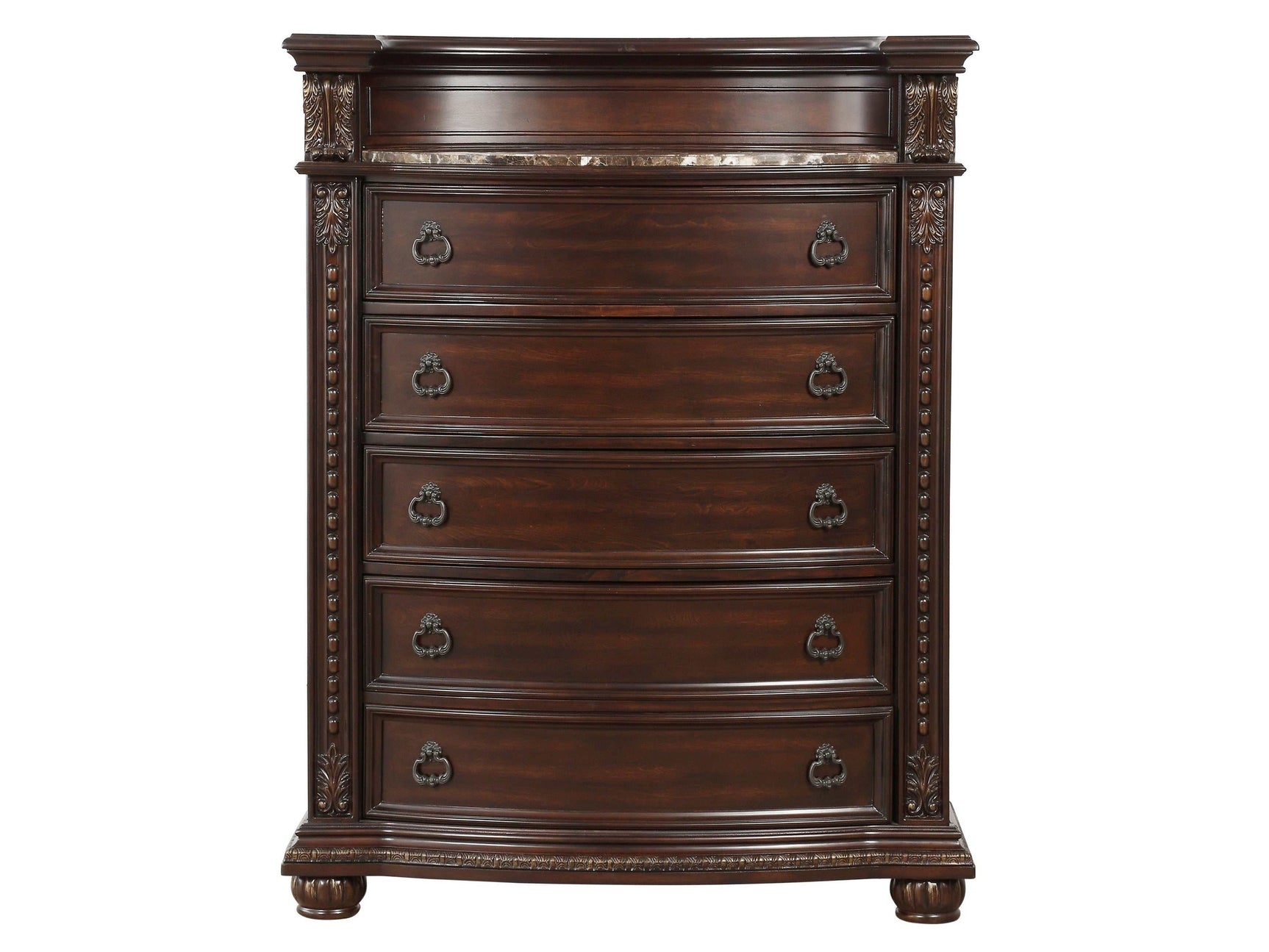 Cavalier Dark Cherry Chest - Ornate Home