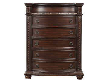 Cavalier Dark Cherry Chest - Ornate Home