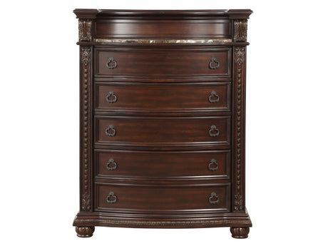 Cavalier Dark Cherry Chest - Ornate Home