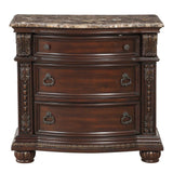 Cavalier Dark Cherry Nightstand - Ornate Home