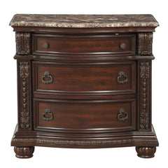 Cavalier Dark Cherry Nightstand - Ornate Home