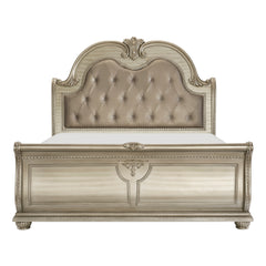 Cavalier Silver 4-piece Queen Bedroom Set - Ornate Home