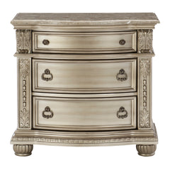 Cavalier Silver 4-piece Queen Bedroom Set - Ornate Home