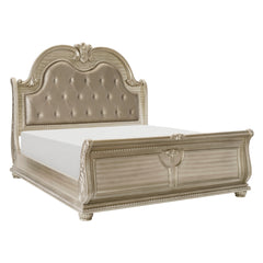 Cavalier Silver 5-Piece Queen Bedroom Set - Ornate Home