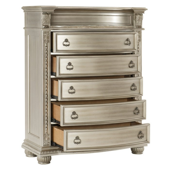 Cavalier Silver Chest - Ornate Home