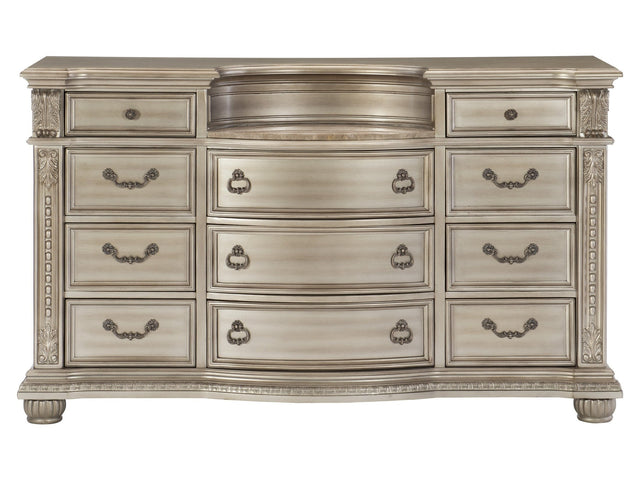 Cavalier Silver Dresser - Ornate Home