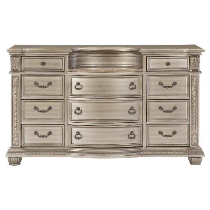 Cavalier Silver Dresser - Ornate Home
