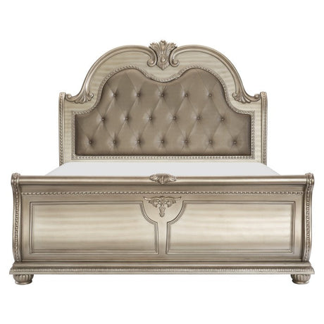 Cavalier Silver Eastern King Bed - Ornate Home