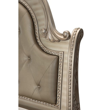 Cavalier Silver Eastern King Bed - Ornate Home