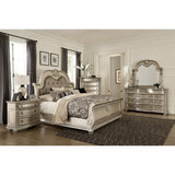 Cavalier Silver Eastern King Bed - Ornate Home